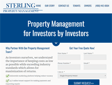 Tablet Screenshot of managedbysterling.com